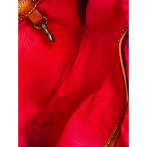 Paule Marrot Editions Hayden Harnet Leather & Canvas Multi Color Top Handle Bag - Picture 10 of 15